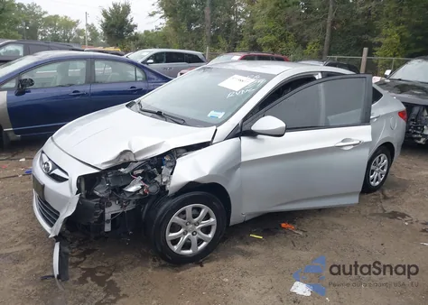 2012 Hyundai Accent Gls из США, поврежденный, VIN KMHCT4AE8CU197739